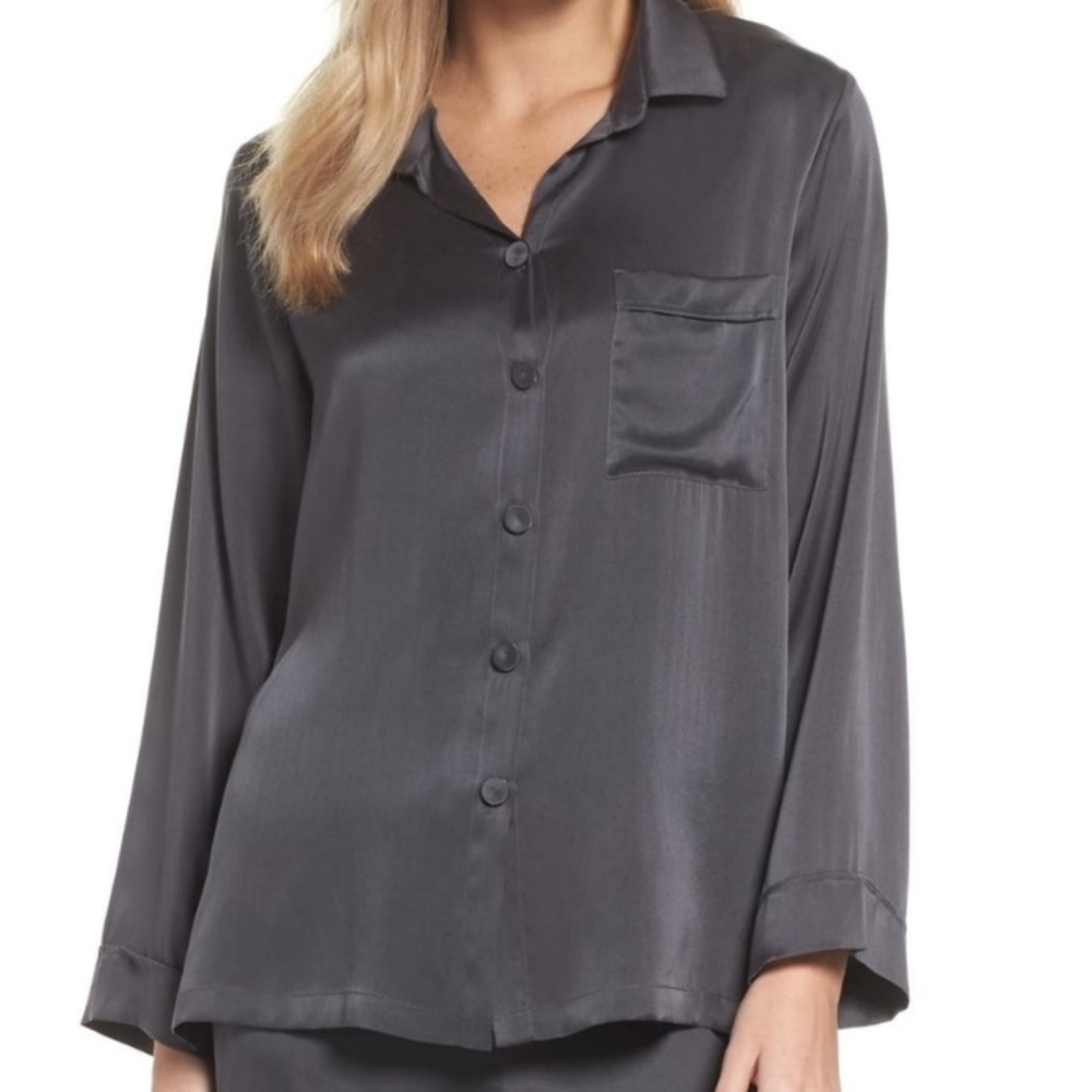 100% silk pajama top